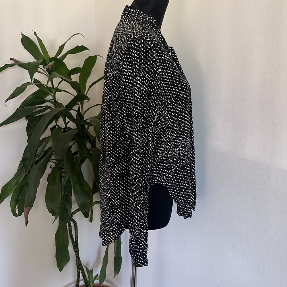 CLOTH & Stone Neck Tie Blouse Shirt XS - Picture 8 of 10